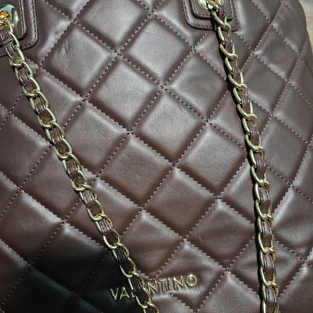 Mario Valentino Brown Ocarina Shopper Bag - Picture 4 of 9